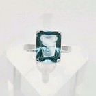MRF Resources Sterling Silver 7.11ct Blue Topaz Solitaire Ring Size 8 — photo 2
