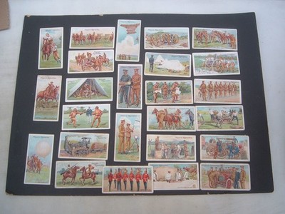 Spieler - Armeeleben (1910).  Komplettsatz 25 Stück.