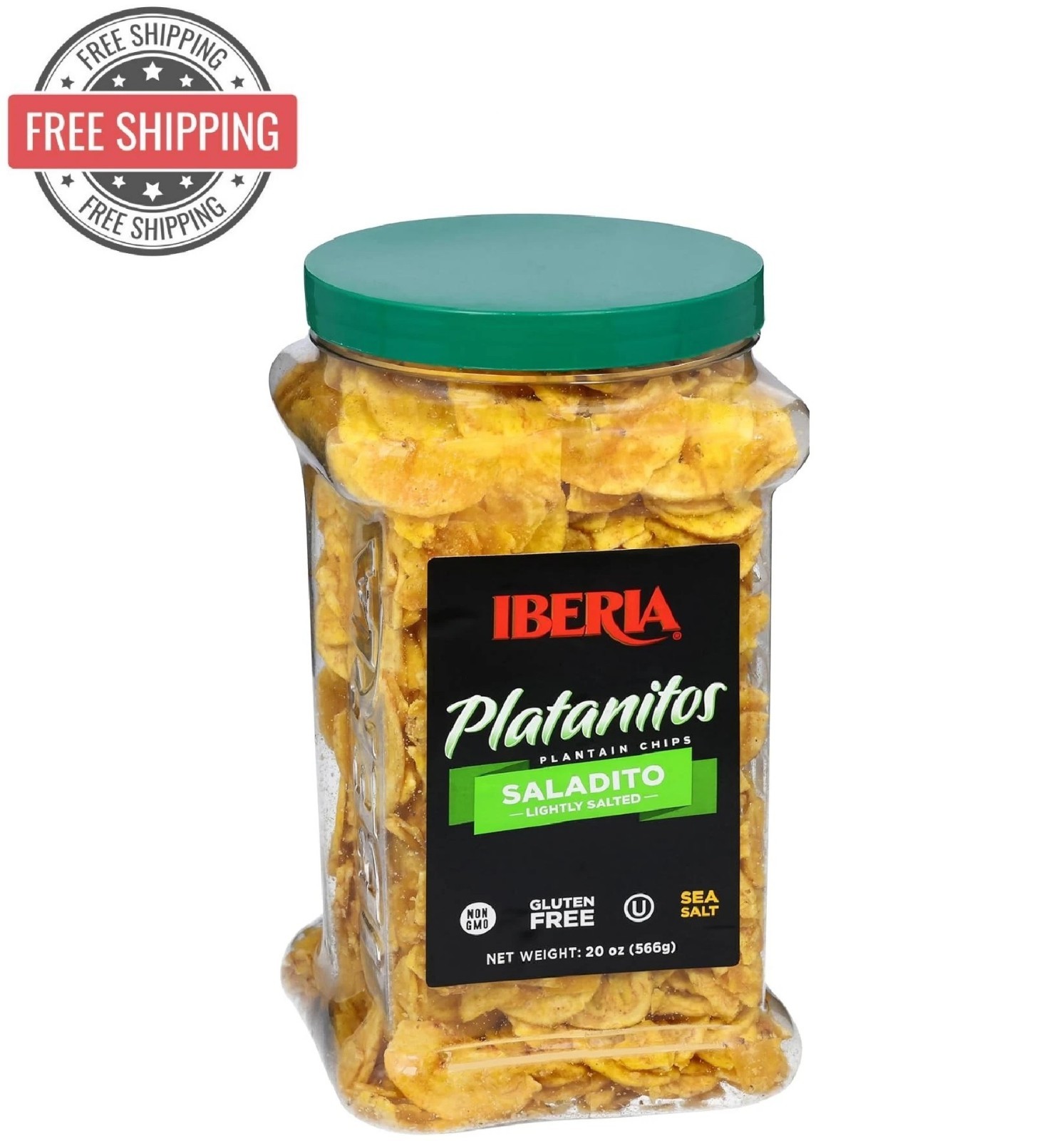Iberia Plantain Chips Lightly Salted, 20 Oz.