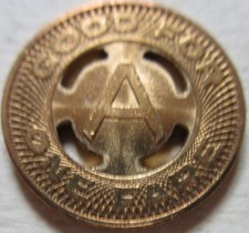 US Georgia MOTOR COACH Company Good for One Fare Transit Token (K233R)