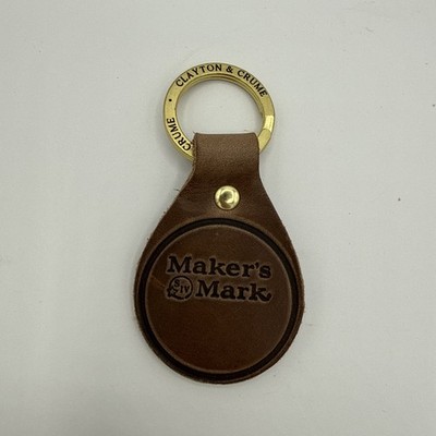 Makers Mark Bourbon Whiskey Leather Key Chain - Clayton & Crume - BRAND NEW