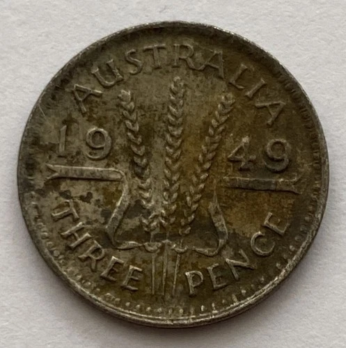 1949 Australia Threepence — photo from the most recent tracked eBay sale