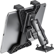 Heavy Duty Drill Base Tablet Holder Car Mount Dashboard for 7" - 11.5" Tablets,