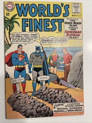 DC Comics World's Finest #141 (May 1964). Double Cover!! Beautiful!