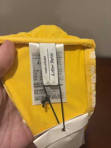 Top de bikini bandeau amarillo floral talla 8 & Other Stories nuevo con etiquetas  - Imagen 6 de 10