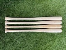 4-Pack 33 inch Wood Bats Professionally Turned Game Quality