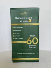 Eyelied Wipes Purified Eyelied Cleansing Wipes with Hyaluronic Acid Vitamin C US