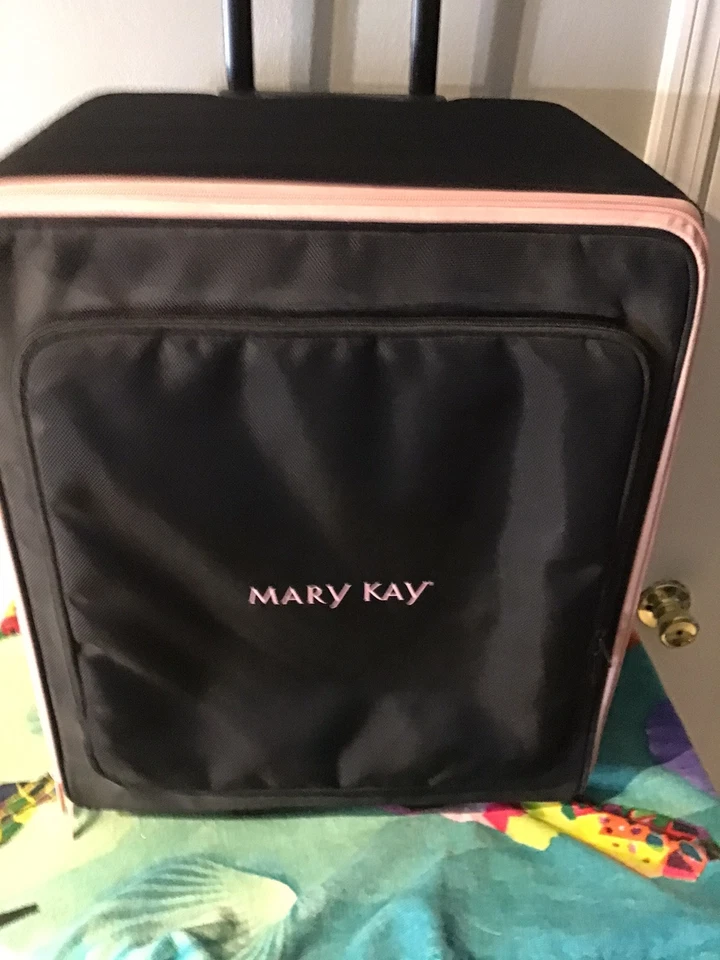 Mary Kay Consultant Wheeled Rolling Travel Suitcase Luggage~Black With Handle - Image 2 of 4