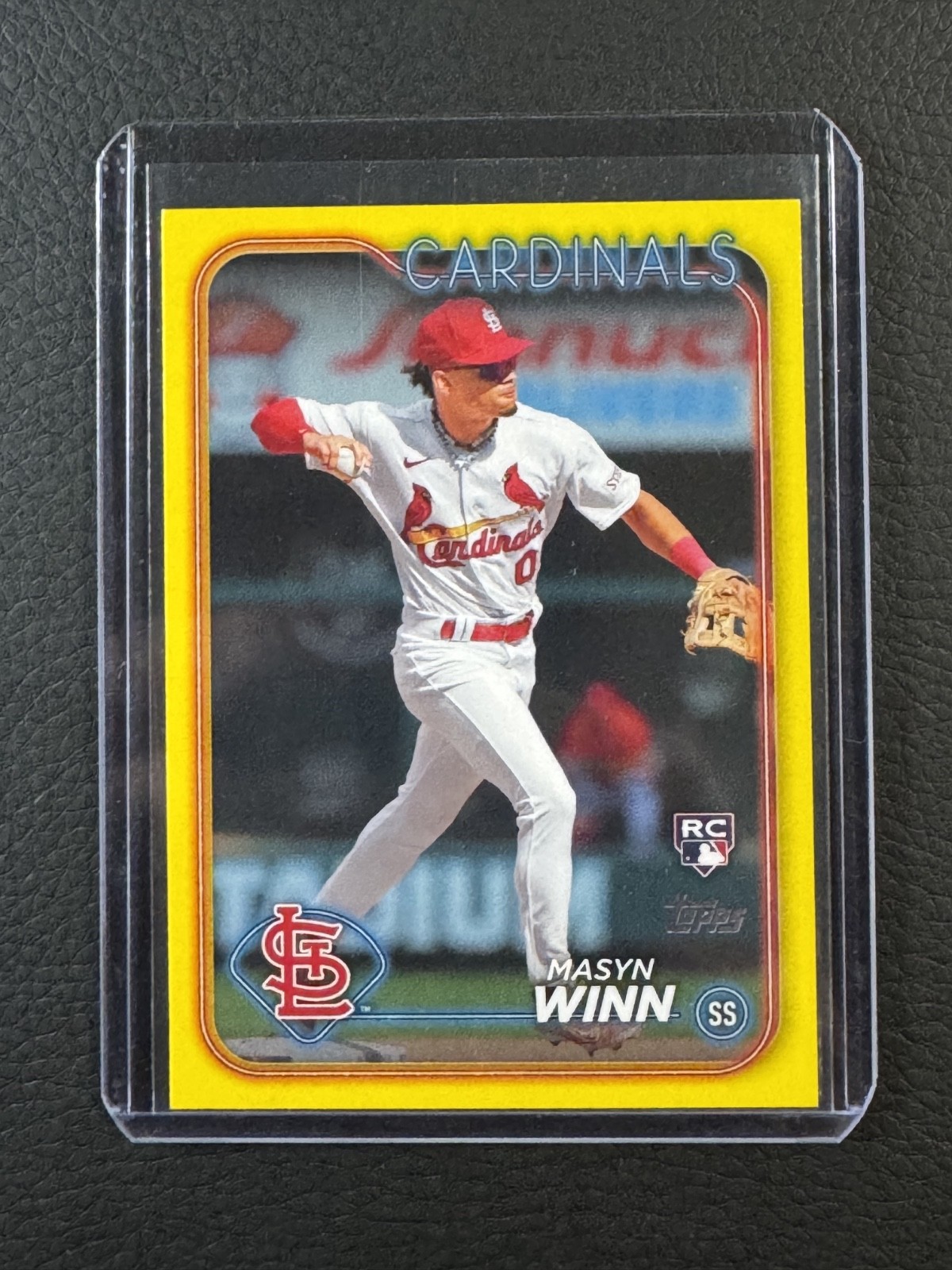 2024 Topps Series 2 Masyn Winn RC Rookie Yellow Parallel #480 Cardinals