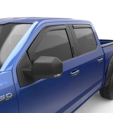 EGR 4pc Window Vent Visors Rain Deflectors In Channel Matte Black 573475