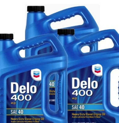 Chevron Delo 400 SAE 40 Heavy Duty Engine Oil, Case of 3 - 1 Gallon Bottles