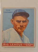 1933 Goudey - Tom Zachary #91 (RC) - Ungraded - Boston Braves