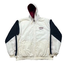 Vintage 90s Nike Windbreaker Jacket Hood Big Swoosh Logo Retro Hip Hop Mens XL