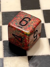 CHX LE135 Chessex D6 Speckled Reggae Rpg Ad&d Dice 041525@