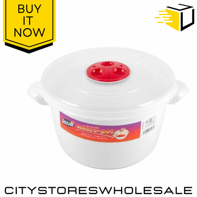 All In One Micro Pot Sozali 1,5L Mikrowellenherd mit Dampfventil BPA-frei
