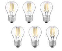 6X Osram Led Birne Kugel Tropfen E27 5W = 40W Dimmbar Eek:F (Spektrum A-G)