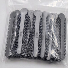 Orthodontic Dental Elastic Ligature Ties Rubber Ortho Braces Bands Gray