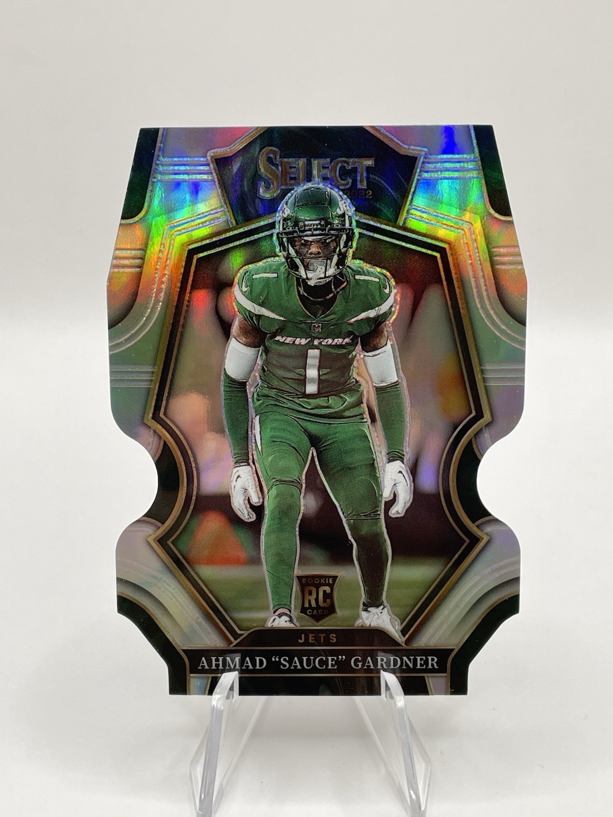 2022 Panini Select - Premier Level Ahmad Gardner #177 Silver Prizm Die-Cut (RC)