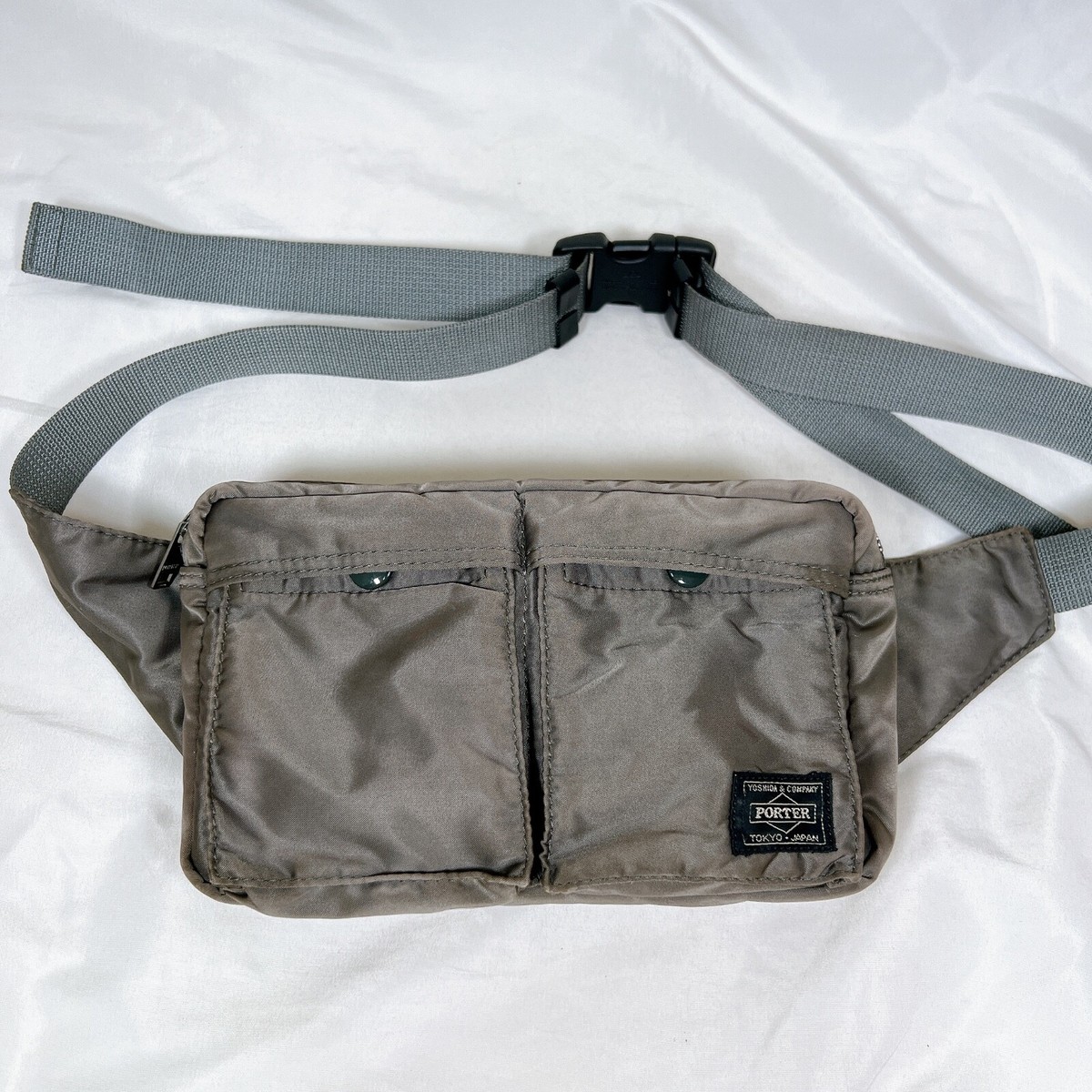 Yoshida Porter Tanker Shoulder bag waist bag Silver gray Yoshida Porter Tanker Shoulder bag waist bag Silver gray