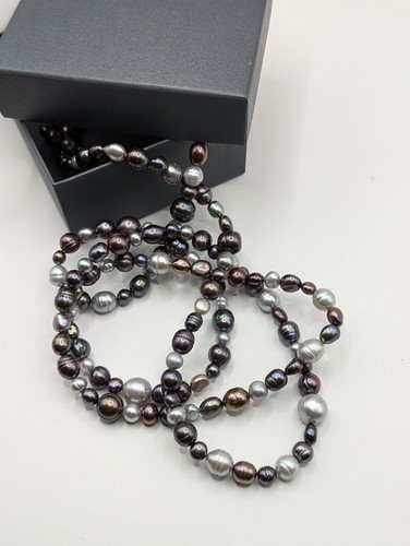Freshwater by HONORA FWC Pearl Long Necklace - 59” - Picture 4 of 11