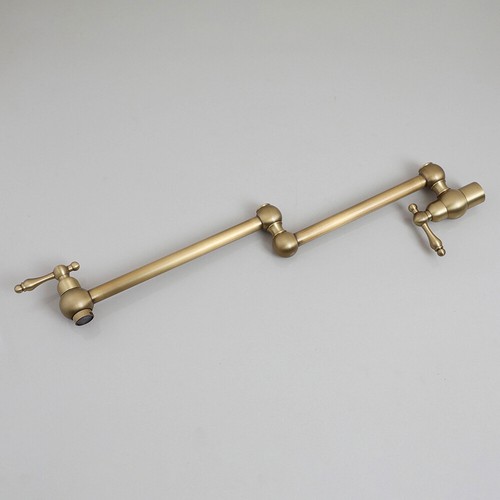 Wall Mounted Kitchen Pot Filler Folding Tap Swing Arm Cold Water Only Faucet - Picture 13 of 23