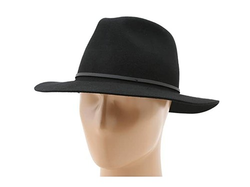 Brixton Black Wesley Fedora Hat Women's 