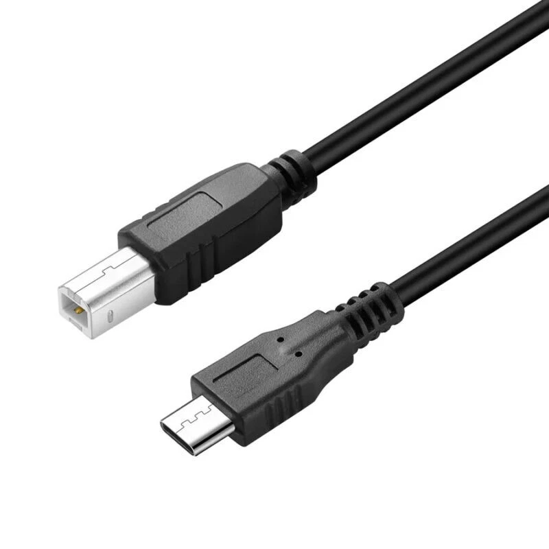 Micro USB 5 Pin to USB B 2.0 Midi Instrument/Printer Cable | Male to Male | 1m - Image 2 of 4