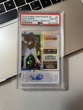 Luis Robert 2018 Panini Contenders Draft Cracked Ice Auto /23 PSA 10 White Sox