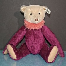 Steiff 0164/34 Circus Dolly Bear Purple Collectors Edition 1987 LE 2000 11 in.