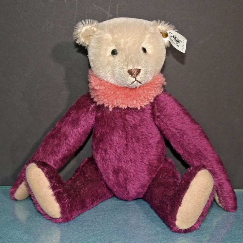 Steiff 0164/34 Circus Dolly Bear Purple Collectors Edition 1987 LE 2000 11 in.