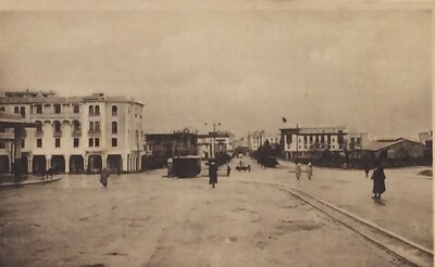 CPA RABAT (MAROKKO) DAS BAHNHOFSVIERTEL