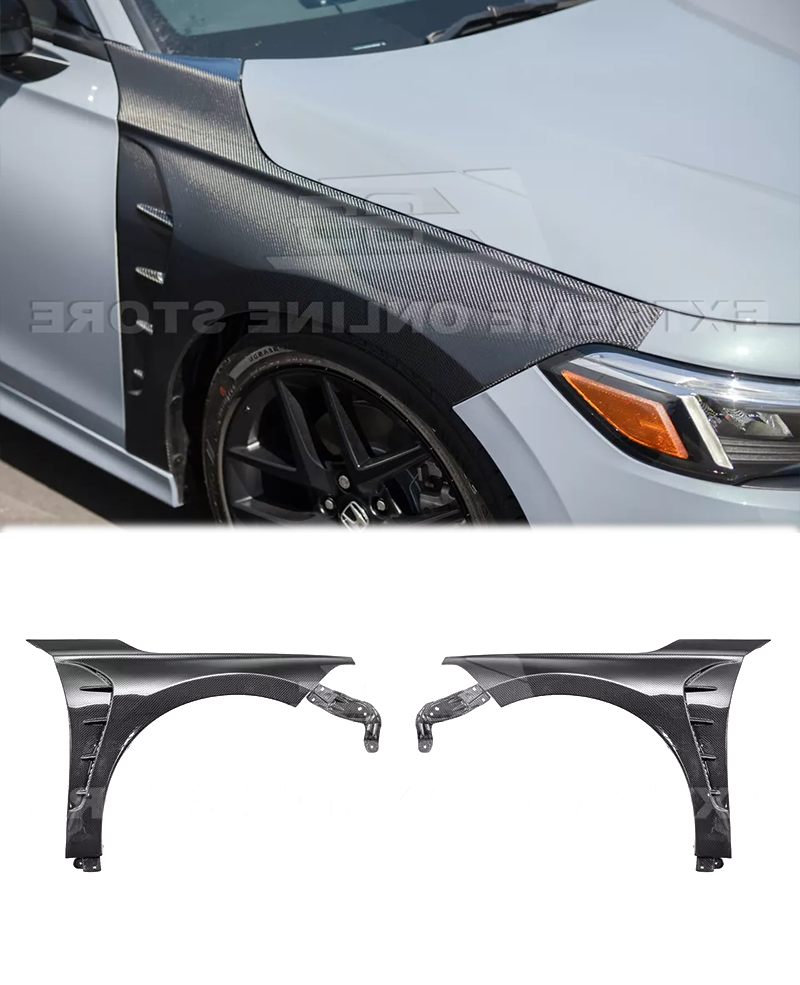 CARBON FIBER Fenders For 22-Up Honda Civic JDM Front Side Vented
