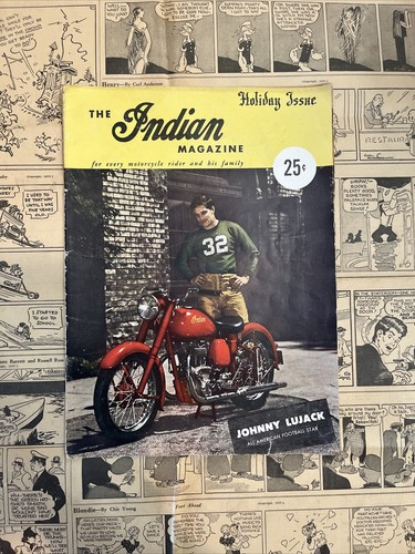 1948 The Indian Motorcycle Magazine Literature Brochure **LOOK**