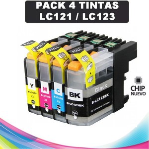 4 Cartuchos compatibles NonOem BROTHER LC121 XL MFC-J6720DW DCP-J132W | eBay