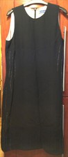 Austin Reed Size 14 Pencil embellished in tiny beads silver thred dress midi