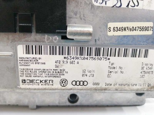 4F0919603A Screen Multifunction For AUDI A6 Berlina (4f2) - Zdjęcie 5 z 6