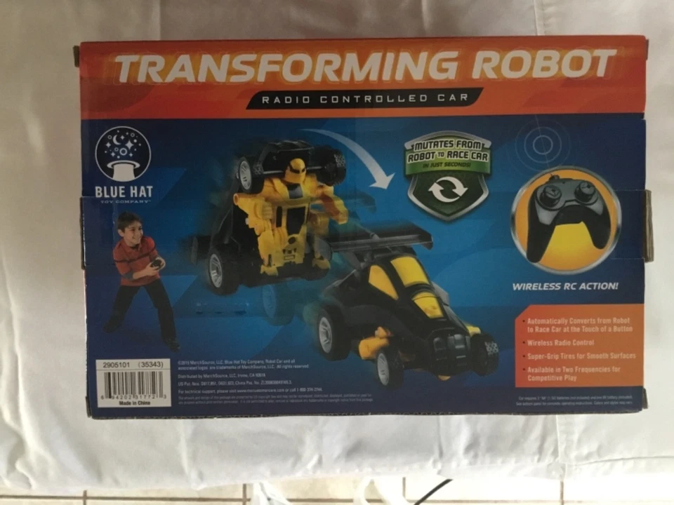 Black Series Radio Controlled Car that Transforms into a Robot (New) - Image 2 of 3