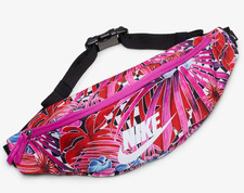 nike floral waist bag