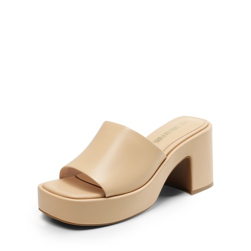 Women's Y2K Comfort Chunky Platform Slip-on Square Open Toe Block Heel Sandals - Picture 7 of 20