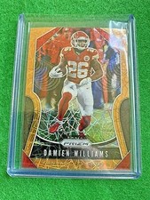 DAMIEN WILLIAMS GOLD LAZER PRIZM CARD JERSEY #26 CHIEFS 2019 PRIZM FOOTBALL