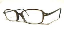 l.a. Eyeworks PAL eyeglass frames NOS, New old stock 1999' Brown 201, 44-16-135