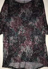 Bobbie Brooks Floral Top Women’s Paisley Top High Low Top Size Small