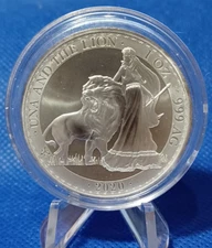 2020 St. Helena 1 Pound, Una and the Lion .999 Bullion Trade Coin, 5,000 Mintage