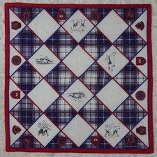 L487 Polo Chaps Ralph Lauren Scarf Scarves Pocket Square 17" X 17"