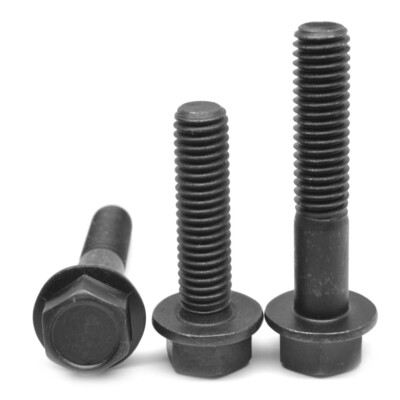 M16 x 2.00 x 30 MM (FT) Coarse Class 10.9 Hex Flange Screw Black Phos