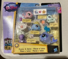 Littlest Pet Shop Mommy and Babies Dolphins 226-230 Accessories New LPS