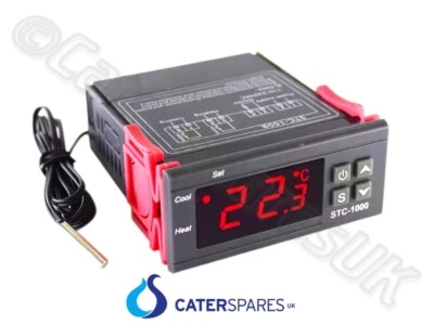 CSUK UNIVERSAL DIGITAL THERMOSTAT REGLER 4 FLASCHENKÜHLER KÜHLSCHRANK GEFRIERSCHRANK ETC 230V