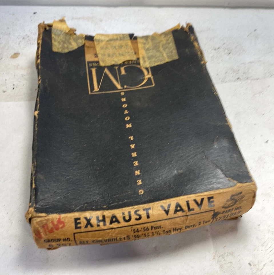 1950-1956 Chevrolet пассажирский грузовик выхлопные клапаны x 5 новый из старых запасов 3731212 - Изображение 2 из 4