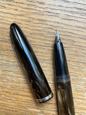 Stylo Plume Ancien Stylomine 303 - Modèle #STM4, 13,8 Cm - Occasion à Restaurer, Non Testé