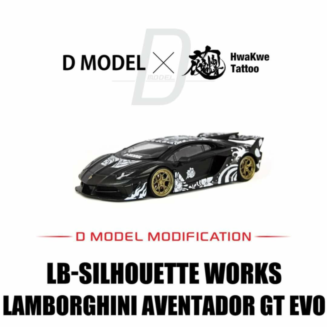 MINI GT DMODELx花魁 HwaKwe Tattoo LB-SILHOUETTE WORKS LAMBORGHINI